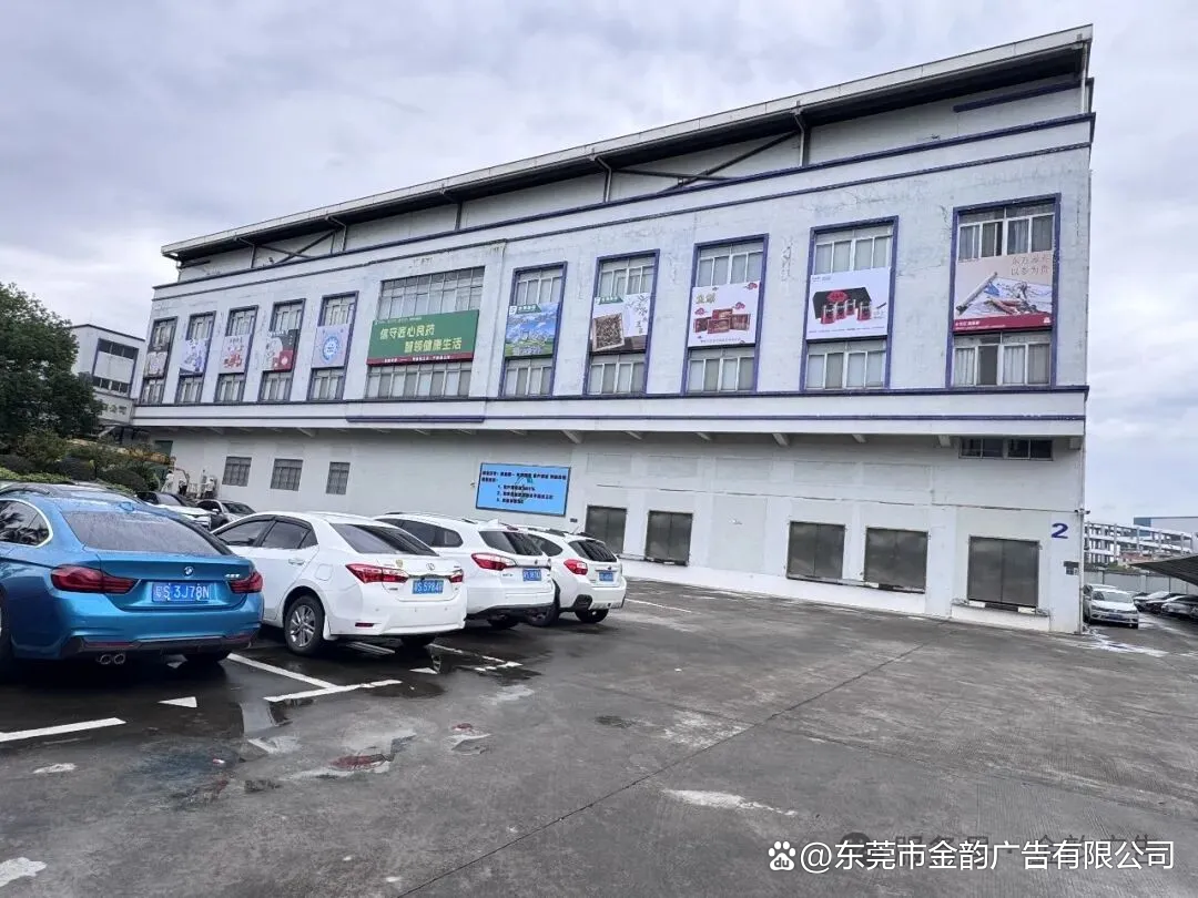 东莞国药集团外墙广告高空安装